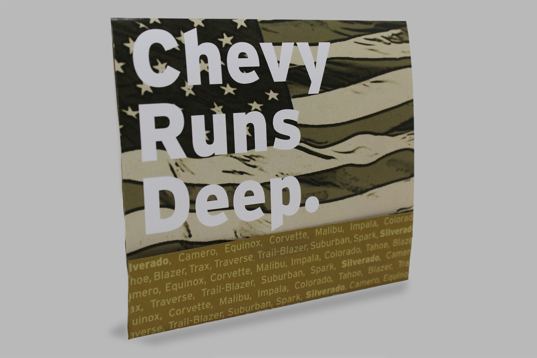 Chevy Self-Mailer Folded Front