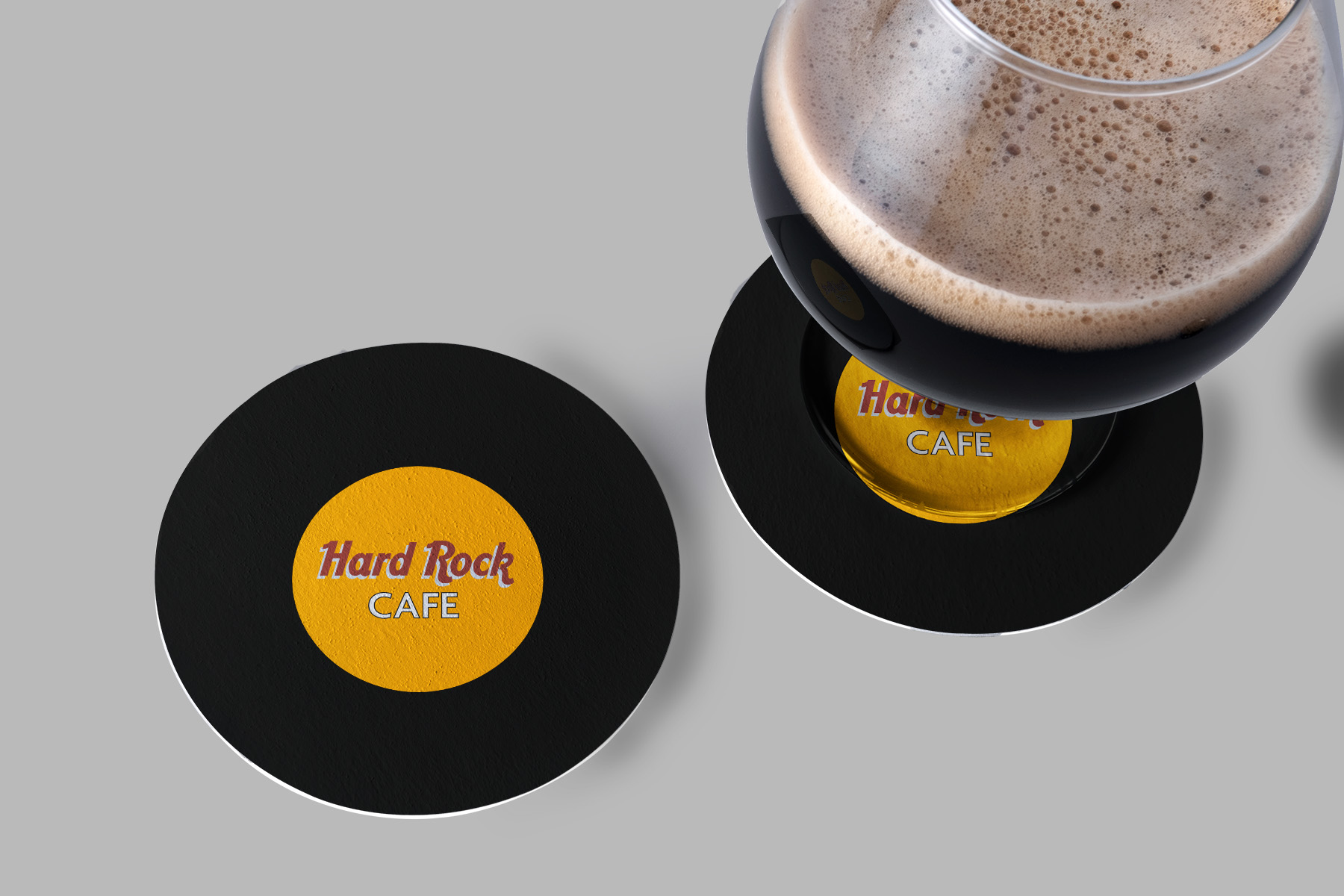 Hard Rock Cafe coasters