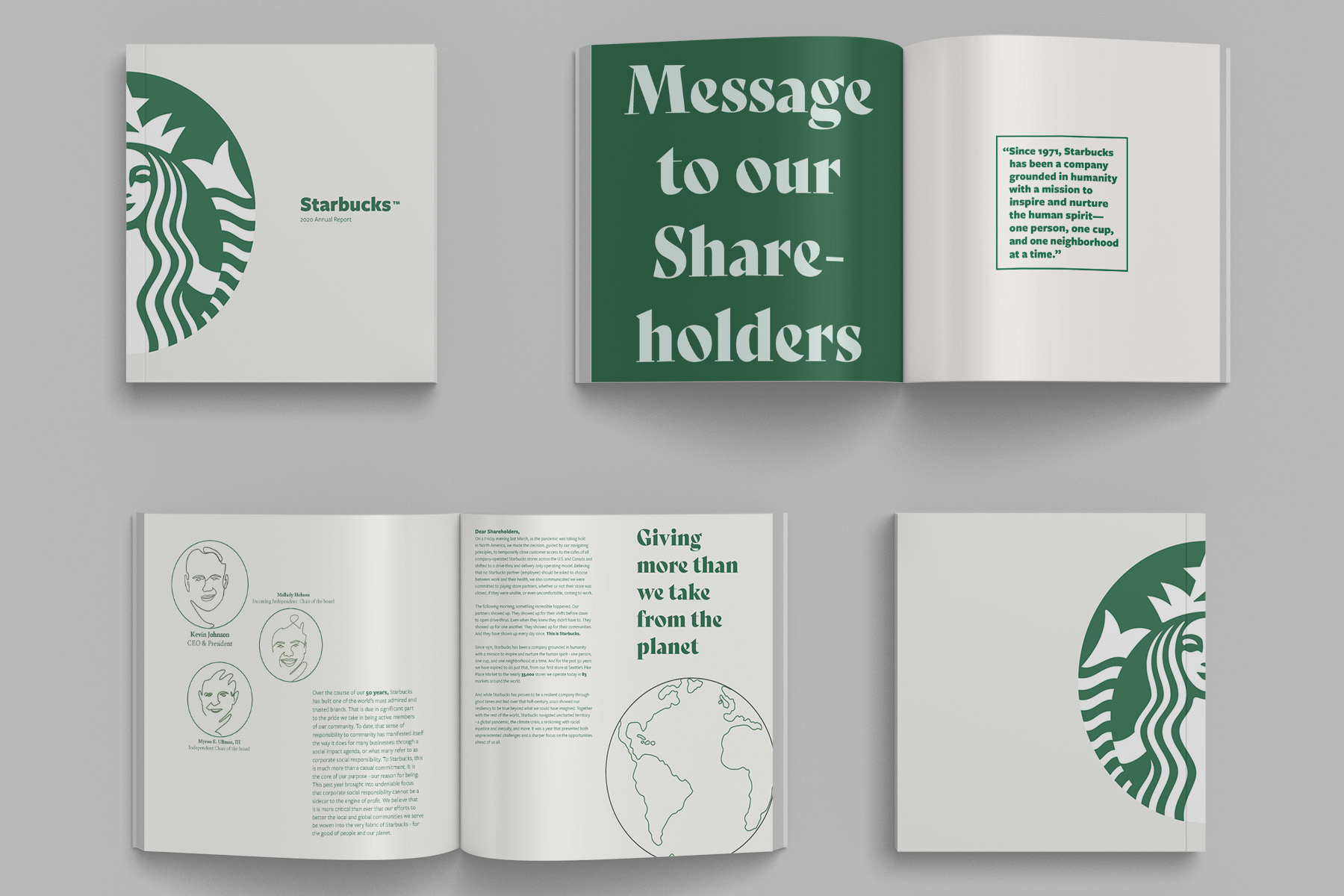 Multiple Views of Starbucks Annual Report